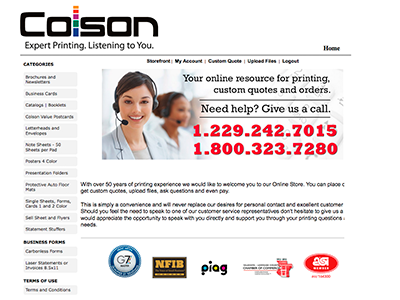 Colson Printing Online